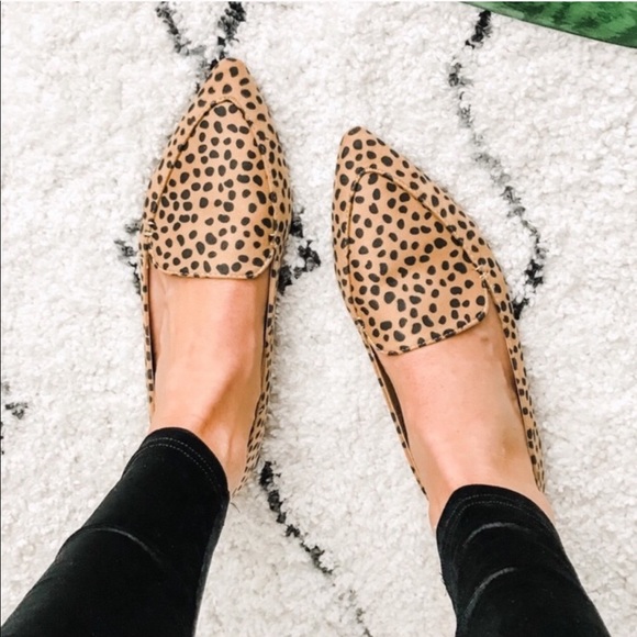 1 Left 5⭐️/ELLE/ Cheetah Leopard Slip On Flat Shoe - Picture 3 of 8